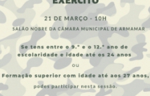 Sessão de divulgação do Regime de Voluntariado no Exército