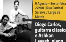Diogo Carlos, guitarra clássica e Ashkan Layegh, piano