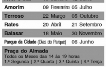 RECOLHAS DE SANGUE: CALENDÁRIO 2020