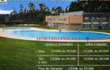 HORÁRIOS PISCINAS EXTERIORES COMPLEXO LAZER VILA VERDE